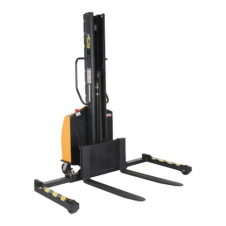 Vestil Powered Lift Stacker, Load Cap. 1500 lb., Overall Width: 54-1/8" SLNM15-63-AA